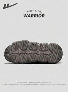 WARRIOR 1 Pair 2025 New Warrior Series Men's Chunky Sneakers, Campus Shoes, Low-Top Lace-Up, PU Mesh Upper, Cushioned & Elevated Sole, Suitable For Spring, Summer, Autumn Wear, Outdoor, Daily, Work, Study, Leisure