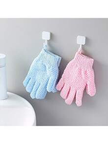 1/2 Pieces South Africa Exfoliating Shower Gloves,New Double-Sided Sand Cleaning Gloves, Thickened Skin-Friendly Comfortable Bath Towel Gloves,Shower Gloves Towel Bath Gloves,Two Pieces Set Of Bath Exiating Gloves, Deep Cleansing Pores Bath Gloves, Body Exfoliating Bath Towel, Reversible Exfoliating Gloves For Spa, Massage And Body Scrub, Body Scrub Bath Accessories, Body Scrub Bath Accessories Home Bathroom Decor Fall Decor - Blue - View 10
