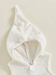 Baby Cosplay Costume Sleeveless Hooded Ghost Romper With Striped Stockings Halloween Clothes For Girls Boys - White - View 9