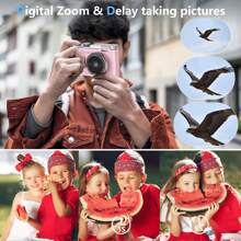 Dziecięca kamera do selfie, prezenty urodzinowe na Boże Narodzenie dla chłopców w wieku 6-9+, cyfrowe kamery wideo HD dla maluchów, przenośna zabawka dla chłopców w wieku 6, 7 i 8 lat