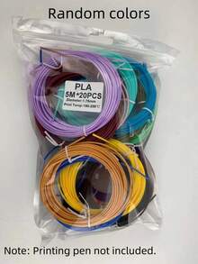 Długopis 3D do nauki dla dzieci, magiczny długopis do rysowania i tworzenia rysunków 3D, działający w temperaturze pokojowej, z 3 regulowanymi prędkościami, wymianą filamentu jednym kliknięciem, edukacyjna zabawka do samodzielnego rysowania i interaktywna zabawa dla rodziców i dzieci, odpowiednia dla chłopców i dziewczynek w wieku 3-12+ lat, kreatywny prezent (długopis, filament, kolor i styl losowe) - Wielokolorowe - Zobacz 16