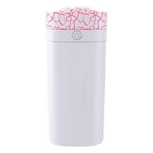 600mL Mini Air Humidifier Silent 7 Color Luminous Bonfire USB Dual Jet Essential Oil Aromatherapy Spray Purify Office Home Bedroom