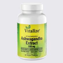 60 Vegan Capsules Ashwagandha Extract | Vitalize | 500 Mg | Stress Support & Energy | Non-GMO & Vegan - ASHWAGANDHA EXTRACT - View 2