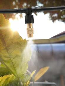 10M/20M/30M Multi-Functional Outdoor Misting System, Garden Cooling And Irrigation Kit With Brass Mist Nozzles And 1/4" Tubing, Suitable For Yard, Garden And Greenhouse Irrigation - Multicolor - View 6