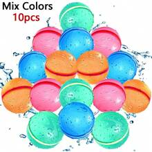 3/6 Pezzi, Palloncini ad acqua riutilizzabili, Palloncini ad acqua ricaricabili e autosigilanti, Palloncini ad acqua magnetici in silicone morbido, Palline ad acqua con fibbia, Giochi di battaglia ad acqua, Parco acquatico, Feste estive (colore e stile casuali) Palloncini ad acqua magnetici riutilizzabili Riempimento rapido Giocattolo a sfera d'acqua autosigilante Nuovi palloncini ad acqua in silicone riutilizzabili Riempimento rapido Bomba d'acqua autosigilante Palle da splash per piscina