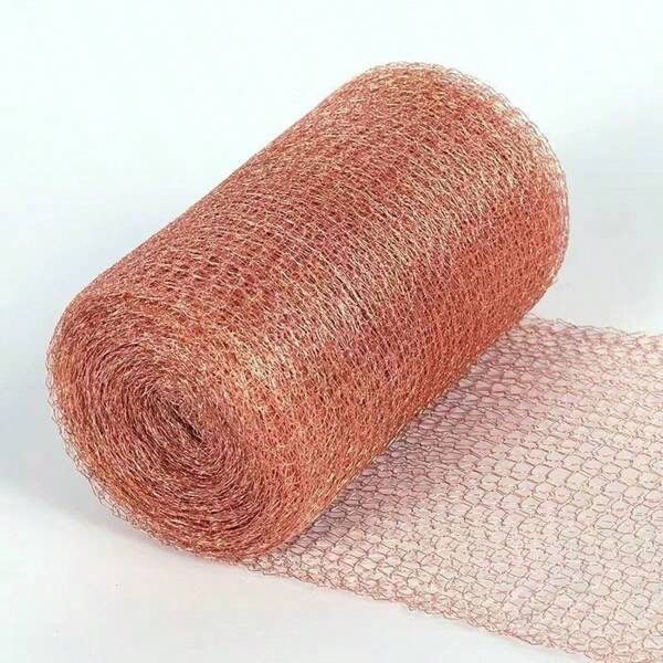 125mm*3 Meters Durable Copper Mesh Rodent/Snail/Slug Barrier Tape, For Wall Cracks, Holes, Plant & Seed Protection
