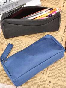 个性双层铅笔盒，大容量铅笔盒，简约文具铅笔盒，学校用品，返校，学校用品，返校购物 - 彩色 - 查看 4