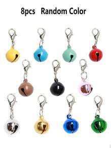 3/5 piezas Campanas de collar de mascota de hierro, broche, accesorio multifuncional, adecuado para gatos y perros, collares de cachorro, accesorios para mascotas | Collares decorativos para mascotas | Collares para mascotas, campanas de collar para mascotas