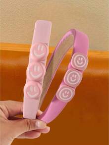 2/5pcs Macaron Color Sweet & Cute Minimalist Fashion Headbands For Teenage Girls - Multicolor - View 6