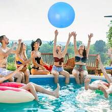1 pièce Ballon d'eau gonflable géant rond, soulagement du stress, interactif, jouet de piscine, disponible en plusieurs tailles - Multicolore - Voir 14