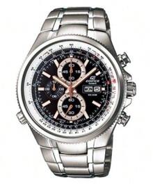 Casio Casio Men's Quartz Watch, Silver Case, Silver Strap, Pointer Display, 3-Hole Dial Design, Suitable For Daily Use, Sports And Other Occasions EFR-506D-5AVDF