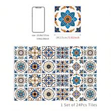 24PCS- Nordic Home Tile, Self-Adhesive Wall Stickers, Kitchen Bathroom Bedroom Living Room Dining Room, Waterproof, Oil And Moisture Proof, Decorative Tile Stickers, Wall Renovation Floor Stickers For Home Decor