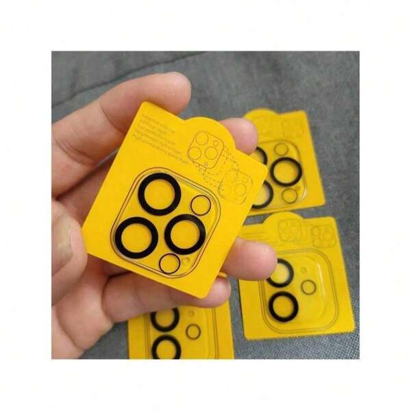 2 Stücke/Set schwarze matt verblendete stoßfeste Glaslinsen-Schutzfolie für Handy-Kamera, kompatibel mit iPhone 11/12/13 Pro Max/12mini/13mini/14/14plus/14pro Max/14pro