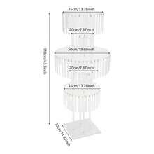 Futchoy 5-Tier Flower Stand For Wedding, Crystal Flower Stand, Weddings Decoration Flowers Stand - trắng - Xem 2