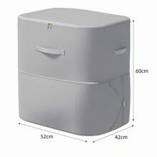 1pc Transparent Window Vacuum Storage Bag, Space-Saving Self-Compression Oatmeal Bag For Storing Cozy Blankets, Bedding, Pillows, Clothes - Multicolor - View 29