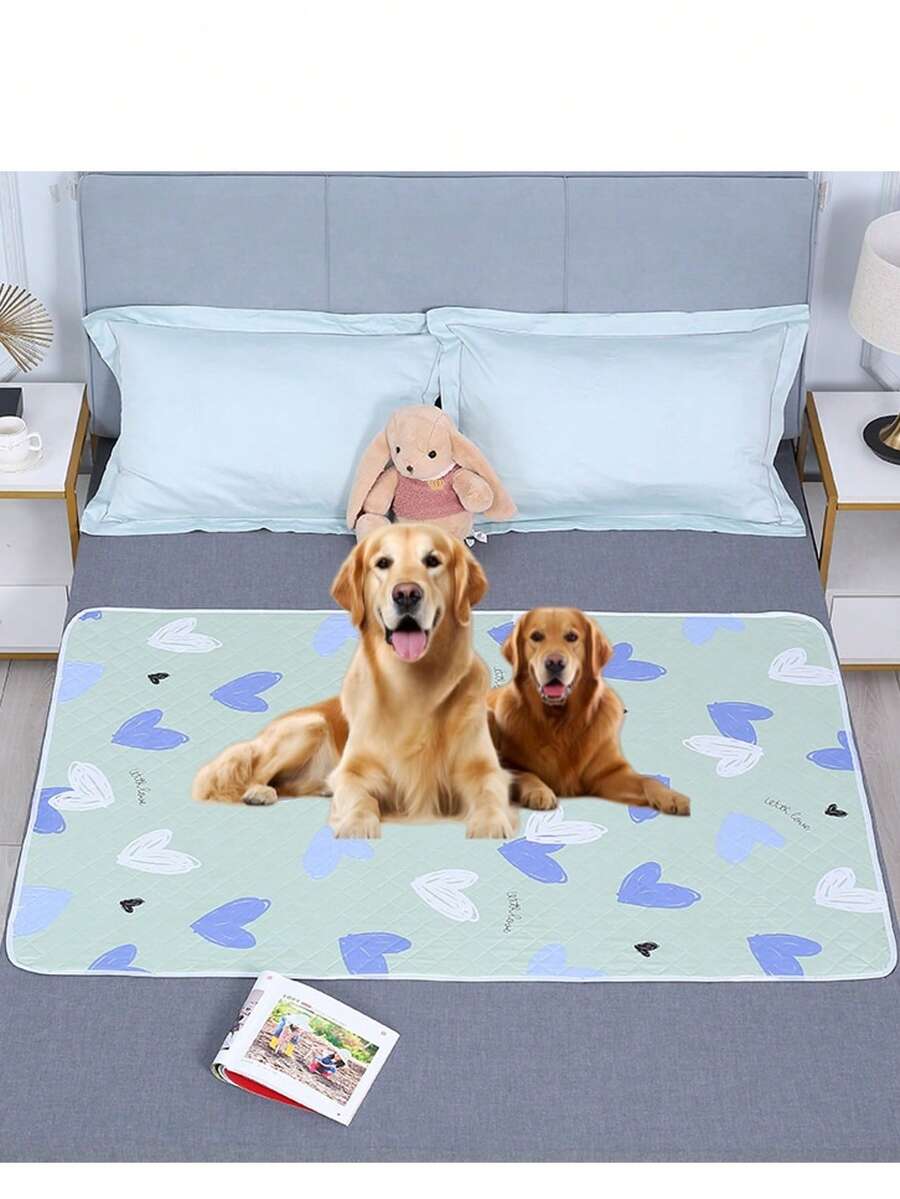 1pc Waterproof Pet Training Pad, Lightweight Anti-Slip, Suitable For Cats & Dogs, Quick-Drying Surface, Reusable & Washable, Fits Various Pet Sizes, All-Season Use