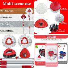 Spin Mop Head Replace Compatible With O Cedar EasyWring 1 Tank Upgraded Scrub Brush And Base 2 Microfiber Mop Replacement Head 1 Handle Easy To Install Attachments