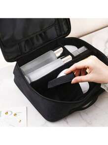 1pc Makeup Case Professional Beauty Brush Women Cosmetic Suitcase Waterproof Make Up Organizer Travel Storage Box For Manicure, Makeup Case Professional Beauty Brush Women Cosmetic Suitcase Waterproof Make Up Organizer Travel Storage Box For Manicure, Travel Makeup Case, Large Capacity Makeup Case Organiser Portable Travel Makeup Bag With Adjustable Dividers And Girls Bag, Christmas Gifts, Pouch, Travel, Pouch, Clutch / Small Handbag, Makeup Organizer, Pouch, Brush Holder, Mini Pouch, Large Capacity Pouch