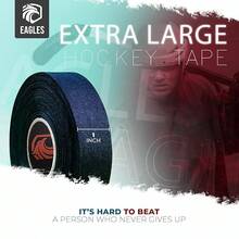 Hockey Tape Multipurpose Cloth Tape 60 Feet/Roll For Lacrosse Baseball & Softball Bats, Pullup Bars, Sports Gift Perfect For Wrist, Ankle, Foot, Gymnastics Bar Tape, Fde Grip Tape - Black - View 4