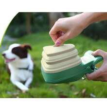 1 Piece Dog Poop Picker - Poop Clip - Easy To Carry (Includes 3 Rolls = 60 Plastic Trash Bags) - Foldable Trash Cleaner - Portable Hiking Clip Pet Poop Clip - Enjoyable Dog Walking - Trash Bags Can Be Stored Inside The Container Dog Poop Picker Dog Poop Scoop, Suitable For Small And Large Dogs