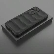 Funda puffer de silicón suave para teléfono celular - Negro - Ver 4