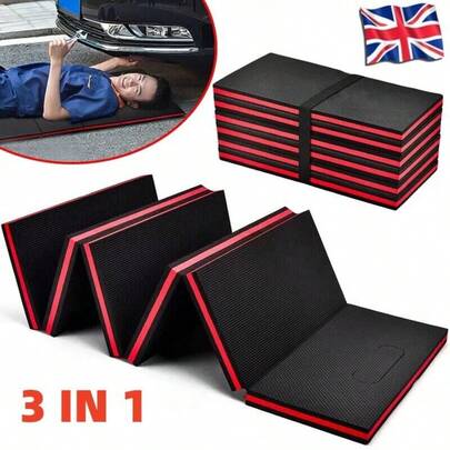 3in1 Mechanics Mat Large Folding Garage Kneeling Laying Foam Work Mat 25mm Thick
