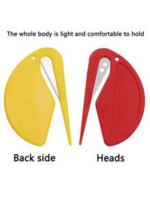 1pc/5pcs Utility Knives, X-Acto Knives, Small Courier Knives, Mini Unboxing Knives, Student Paper Cutting Knives, Letter Opener Knives, Portable Pocket Knives, Rubber Band Remover Hooks. Back To School Stationery Knives.