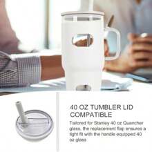 1pc Is Suitable For 40OZ Flip Straw Cover Replacement Accessories, Reusable Folding Sealing Cover, Splash Proof And Leak Proof Cup Replacement Sealing Cover Accessories
