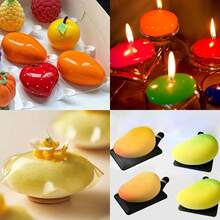 1 件柠檬硅胶模具用于烘焙慕斯蛋糕、芒果、桃子、香蕉、巧克力布丁、果冻法式甜点、烘焙工具 DIY 圣诞慕斯蛋糕装饰 - 彩色 - 查看 12