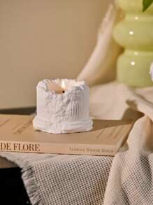 Cirelle 1 pieza Vela aromática con forma de yeso, vela con fragancia europea y americana, decoración de fotografía, aniversario, cumpleaños, fecha, alta calidad, decoración del hogar, decoración de la habitación, decoración de boda, decoración de mesa, regalo perfumado para amigos y familiares, regalos de graduación, Año Nuevo, Navidad, decoración de mesa Rama, Halloween, decoración de B&B, decoración de boda, regalo de inauguración de la casa, suministros para oficina/sala de estudio, útiles escolares