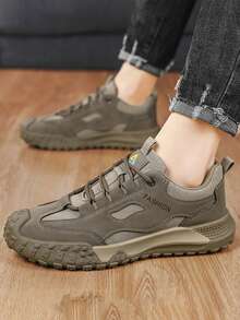 Herren neue Lässig Sportschuhe, klassisches vielseitiges Design, wasserdichter atmungsaktiver Schnürschaft, komfortabler & strapazierfähiger Innenfutter, rutschfeste verschleißfeste Laufsohle, Outdoor-Lässig-Sportschuhe