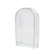 17 厘米 LABUBA 怪兽激动人心公仔透明保护套 - PVC 保护套，带钥匙扣，适用于收藏玩具和化妆品，便携式旅行或家居装饰保护套（7 英寸），Ladudu 娃娃收纳袋 - 彩色 - 查看 6