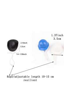 1/2/3 件随机款式和颜色宠物配饰 - 仓鼠皇冠帽、鹦鹉装饰帽、蜥蜴/青蛙/鸡帽等创意宠物头饰