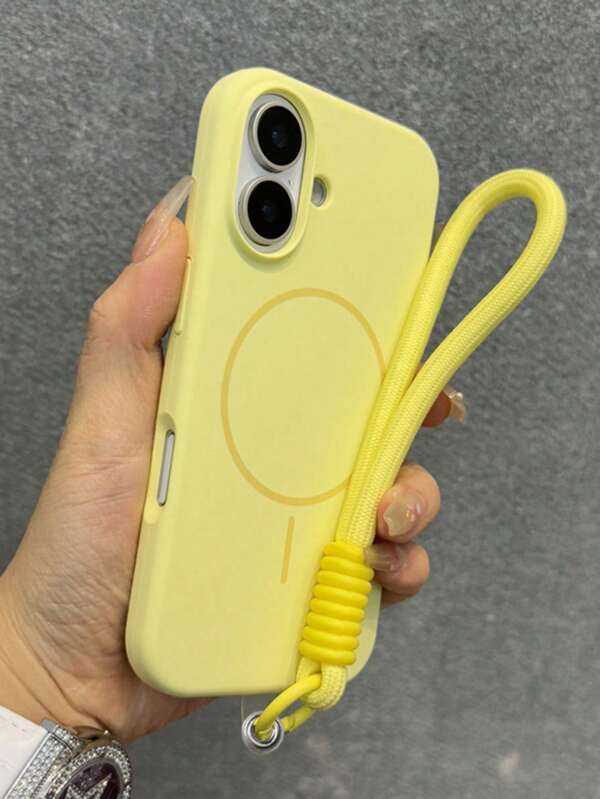 1 pieza Funda protectora de unicolor de silicona suave con cierre magnético, compatible con iPhone 16 16 Pro 16 Plus 16 Pro Max, 15, 14, 13, 12, 11 Pro Max Plus, carga inalámbrica magnética, a prueba de golpes, protección de Body completo