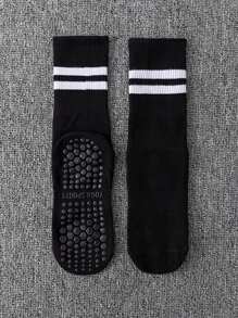 1/3/6 Pairs Pilates Socks With Grips For Women-Non-Slip, Yoga Socks For Ballet Dance,Barefoot Workout Pregnant Crew Socks