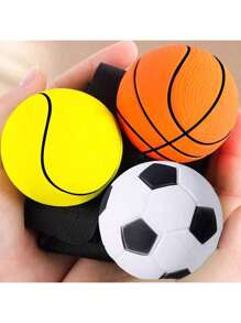 1 Peça Bola Saltitante de Borracha com Corda de Pulso para Treinamento de Coordenação Olho-Mão, Fortalecimento do Pulso, Exercícios e Fitness ao Ar Livre - Basquete/Beisebol/Tênis/Futebol - Bola de Alongamento - Bola de Iôiô - Brinquedos de Lazer e Alívio do Estresse