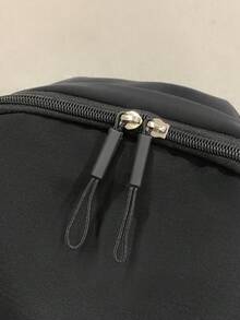 Minimalist Solid Color Backpack, Lightweight Multi-Pocket Large Capacity School Backpack, Travel Backpack, Back To School Backpack - Multicolor - View 8