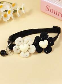 1pc Or 3pc/Set Cute Bowknot Cat/Dog Bell Collar, Suitable For Daily Use