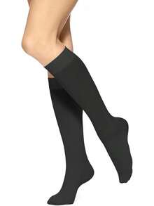 HUE Women's Soft Opaque Knee High Socks (Pack Of 3) - 黑色 - 閃光光澤 - 查看 6