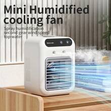 SOKANY Mini Small Household Usb Spray Air Cooler Portable Air Conditioning Fan Desktop Humidifying Electric Fan