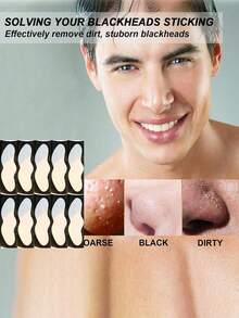 1/5/10/30pcs Black & White Nose Strips (Needs To Be Moistened Before Use), Natural Bamboo Charcoal Blackhead Cleansing Strips, Large Self-Adhesive Nose Pore Strips, Suitable For Blackhead And Pore Cleansing, Deep Cleaning, Blackhead Removal, Effective Oil Control, Unisex - Multicolor - View 8