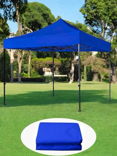 3 x 3 m Toldo superior de tela Oxford, cuadrado azul, Repuesto De Lona Para Toldo Impermeable, Toldo