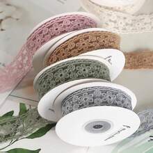 2yards Embroidered Lace Fabric Trim, 2.7cm Wide, DIY Sewing Decorative Accessory - Multicolor - View 4