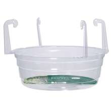 Hanging Plant Drip Tray | 5 Pieces Of Clear Plastic Flower Pots (With Hooks)| Round Pallets In A Variety Of Sizes, Can Be Used Both Indoors And Outdoors | Water Collection Function | Perfect For Flower Baskets And Pots | Garden Accessories, Hanging Plant Care | Built-In Hook | Practical Pots