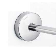 Stretchable Stainless L Shaped Pole Bathroom Corner Shower Curtain Rail Rack Rod Fall Decor - 100-140cm*100-140cm - View 7