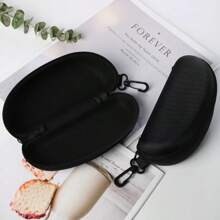 1/2/3pcs Upgraded EVA Hard Shell Portable Eyeglass Case, Zipper Eyeglasses Protector Box For Women & Men, Sunglasses Case With Microfiber Cleaning Cloth, Suitable For Outdoor Sports, Cycling, Hiking, Travel, Birthday, Party Gift