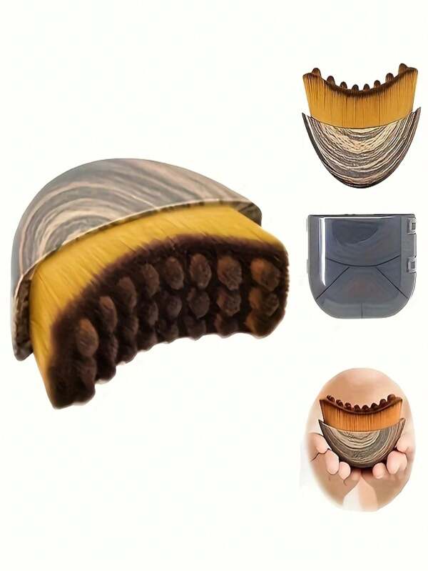 1pc Lymphatic Contour Face & Body Brush - Ergonomic Design With Soft Polyester Bristles, Precise Jaw & Decolletage Sculpting, Fragrance-Free Suitable For All Light Skin Tones, Lymphatic Massage Tool,Hair,Hair Tools,Hair Care,School,Back To School,Travel,Travel Essentials,Home Essentials,Spa,Massage Tool,Massage,Massager,Spa