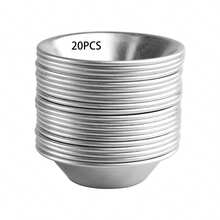 Aluminum Egg Tart Molds, Dessert Mold Pans, Nonstick Reusable - Multicolor - View 8