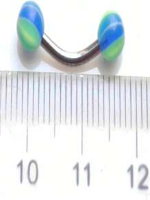 45pcs/Set Acrylic Body Piercing Jewelry For Men, 9 Styles 5pcs Each Include Tongue Ring, Eyebrow Ring, Nose Ring