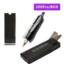 200pcs Tattoo Pen Covers, Tattoo Machine Pen Sleeves, Disposable Dustproof Protection Bags For Tattoo Pen Sleeves Tattoo Supplies